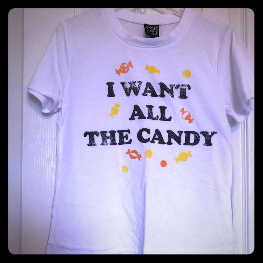 Halloween white T-shirt